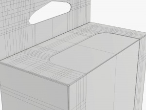 Retail Hanging Cardboard Display Box 08 3D Модель
