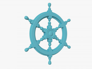 Ship Steering Wheel 3D 모델