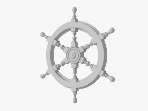 Ship Steering Wheel 3D 모델