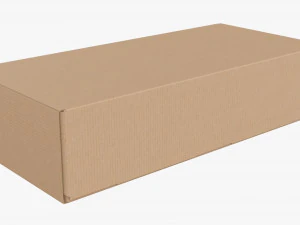 Shipping Bottle Box Closed 3D Model