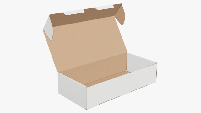Shipping Bottle Box Opened Model 3D .c4d .max .obj .3ds .fbx .stl .blend 