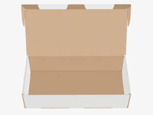 Shipping Bottle Box Opened Model 3D