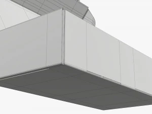 Shipping Bottle Box Opened 3D Model