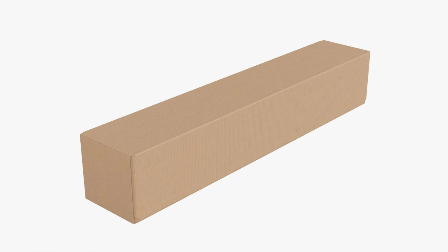 Shipping Bottle Box Tall Closed 3D Model .c4d .max .obj .3ds .fbx .stl .blend 