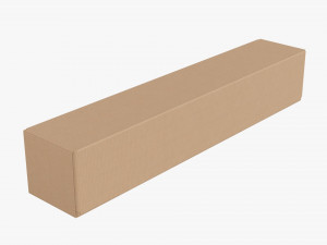 Shipping Bottle Box Tall Closed Modelo 3D