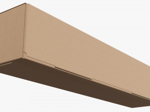 Shipping Bottle Box Tall Closed 3D 모델