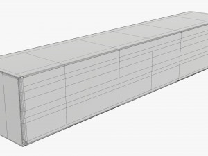 Shipping Bottle Box Tall Closed 3D 모델
