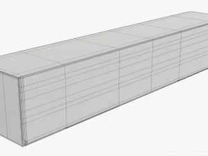 Shipping Bottle Box Tall Closed 3D Model