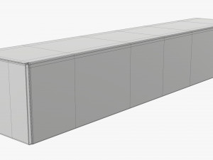 Shipping Bottle Box Tall Closed 3D 모델