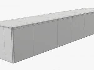 Shipping Bottle Box Tall Closed 3D Model