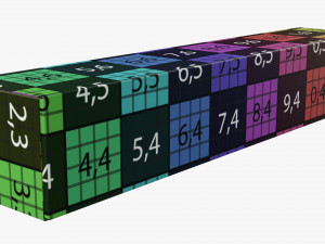 Shipping Bottle Box Tall Closed 3D 모델