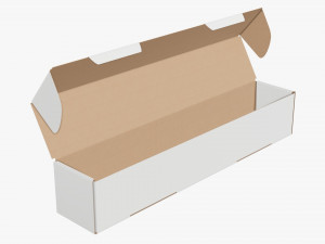 Shipping Bottle Box Tall Opened 3D Model