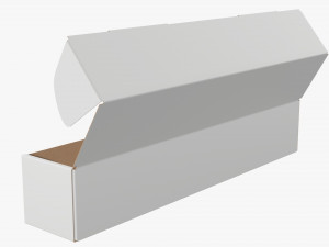 Shipping Bottle Box Tall Opened Modelo 3D