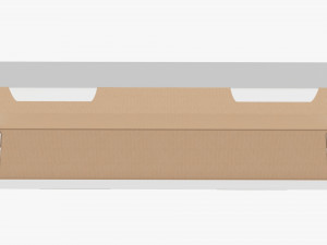 Shipping Bottle Box Tall Opened Modelo 3D