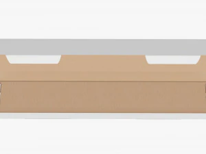 Shipping Bottle Box Tall Opened 3D Model