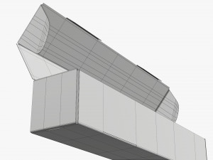 Shipping Bottle Box Tall Opened Modelo 3D
