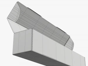 Shipping Bottle Box Tall Opened 3D Model