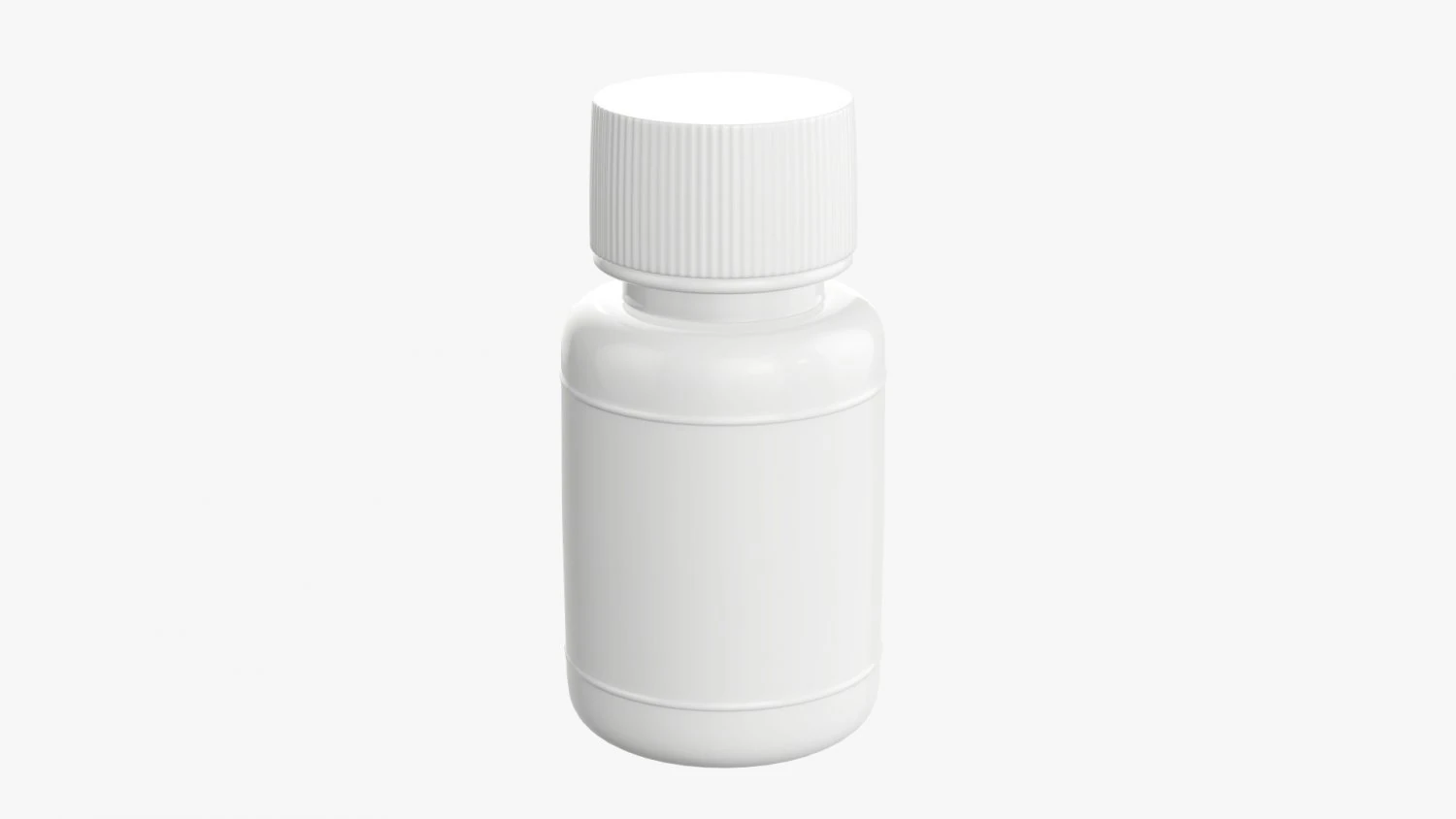 Small Plastic Bottle With Cap 3D Model .c4d .max .obj .3ds .fbx .stl .blend 