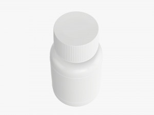 Small Plastic Bottle With Cap Modelo 3D