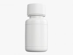 Small Plastic Bottle With Cap Modelo 3D