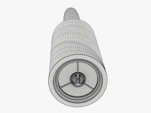 Sticky Paper Lint Roller 3D Model