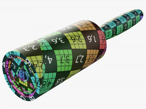 Sticky Paper Lint Roller 3D Model