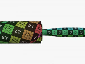 Sticky Paper Lint Roller 3D Model