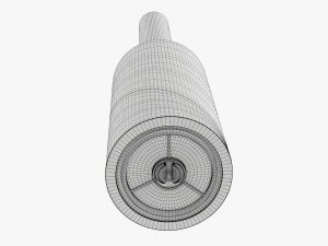 Sticky Paper Lint Roller 2 3D Model