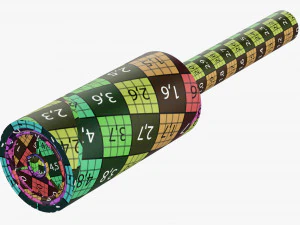 Sticky Paper Lint Roller 2 3D Model