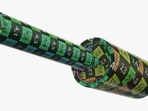 Sticky Paper Lint Roller 2 3D Model