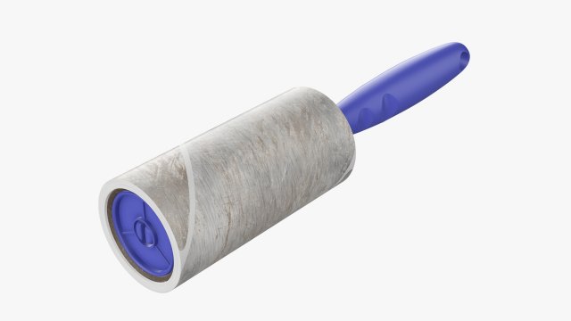 Sticky Paper Lint Roller Dirty Modelo 3D .c4d .max .obj .3ds .fbx .stl .blend 
