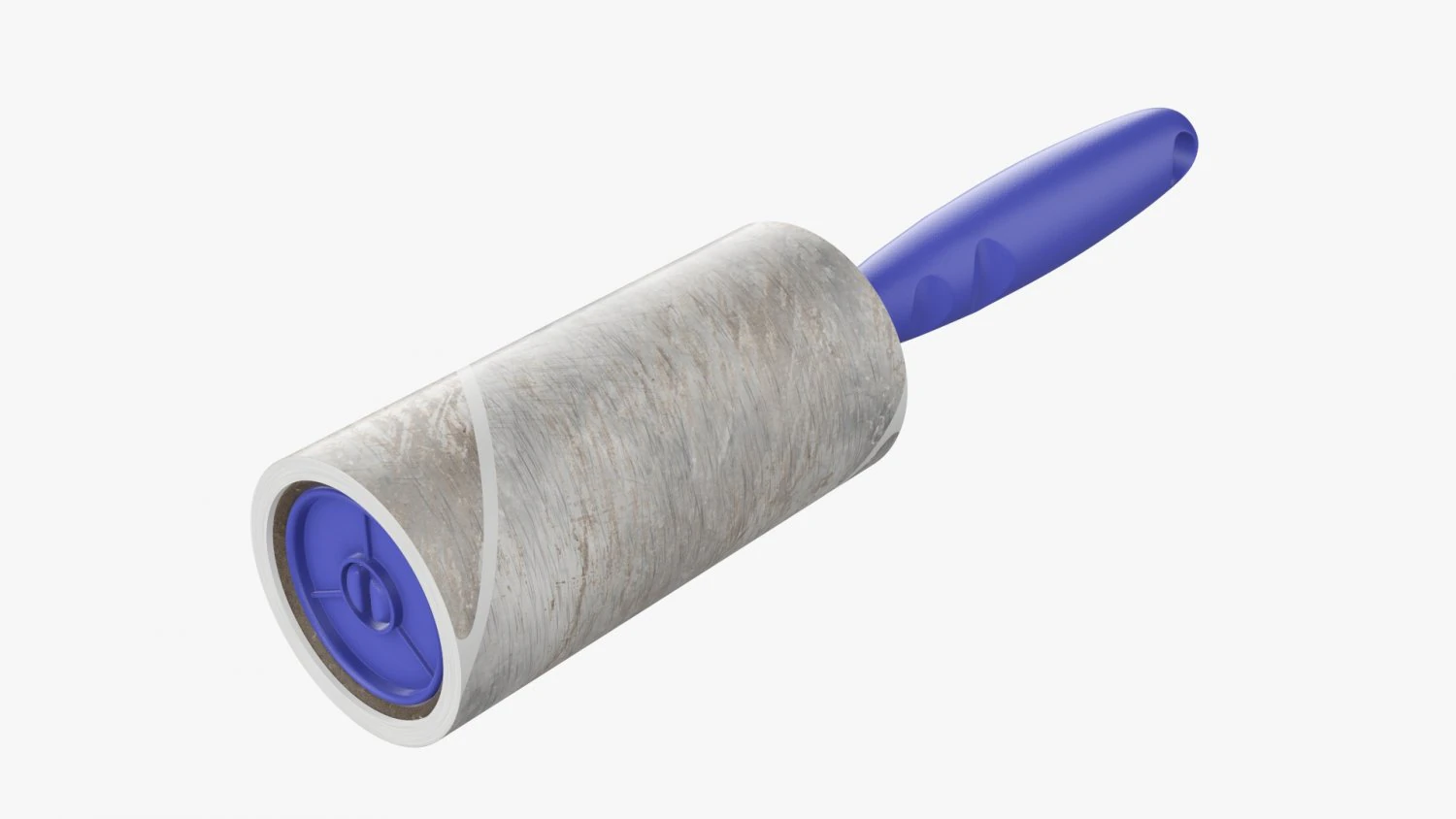 Sticky Paper Lint Roller Dirty 3D Model .c4d .max .obj .3ds .fbx .stl .blend