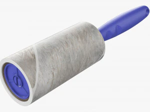 Sticky Paper Lint Roller Dirty 3D Model