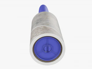 Sticky Paper Lint Roller Dirty 3D Model