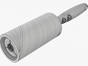 Sticky Paper Lint Roller Dirty Modelo 3D