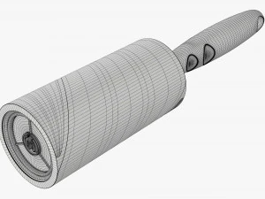 Sticky Paper Lint Roller Dirty 3D Model