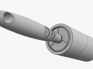 Sticky Paper Lint Roller Dirty Modelo 3D