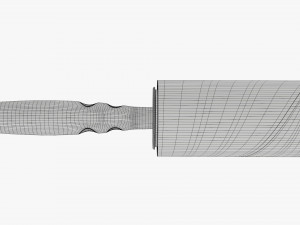 Sticky Paper Lint Roller Dirty Modelo 3D