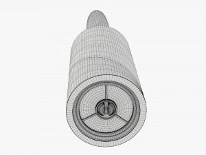 Sticky Paper Lint Roller Dirty Modelo 3D