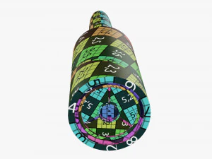 Sticky Paper Lint Roller Dirty 3D Model