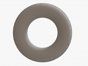Swimming Ring Yellow With Handles 3D-Modell