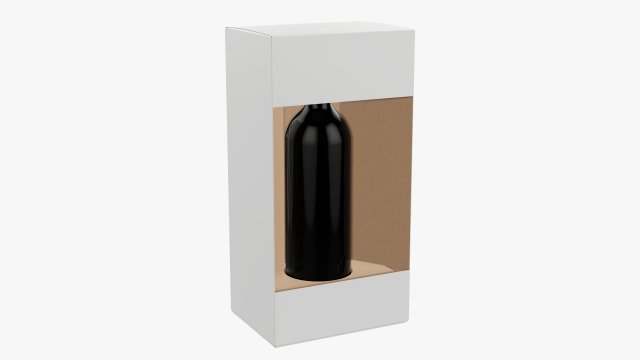 Wine Box With Window Modelo 3D .c4d .max .obj .3ds .fbx .stl .blend 