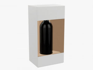 Wine Box With Window Modelo 3D