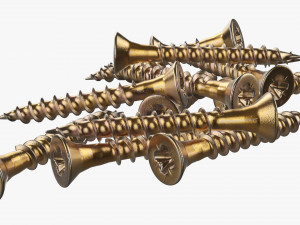 Wood Screws 01 3D-Modell