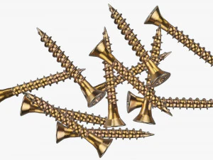 Wood Screws 01 3D Model