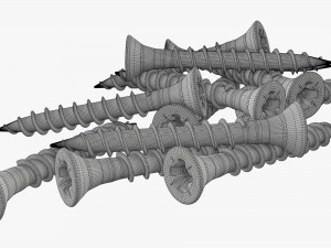Wood Screws 01 3D-Modell