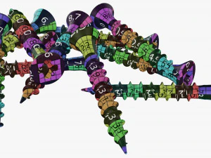 Wood Screws 01 3D Model