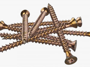 Wood Screws 02 3D 模型