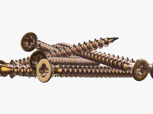 Wood Screws 02 3D 模型