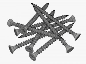 Wood Screws 02 3D 模型